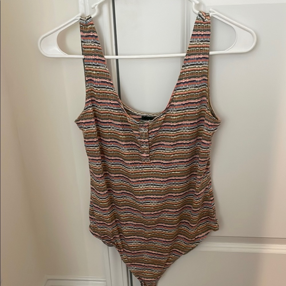 Colorful Striped Bodysuit